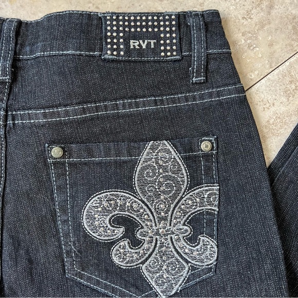 Retro Dark Wash RVT Mom Jeans NWOT Size 16 1/2 - Picture 6 of 13